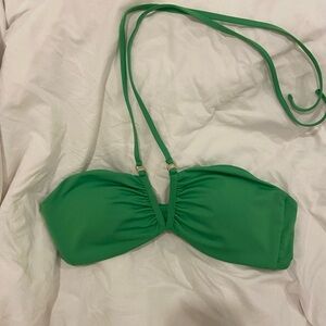 Green Halter Bikini Top Size medium